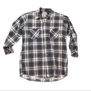 Vintage Oversize Donlin XL Tall Plaid Flannel Shirt